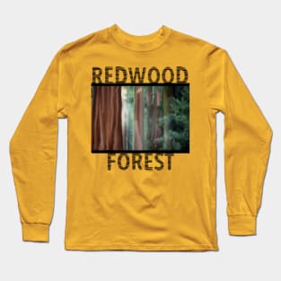 Redwood Forest Painting Long Sleeve T-Shirt